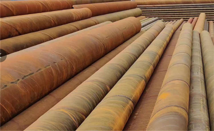 清遠區(qū)循環(huán)水防腐螺旋鋼管，鋼材場800mm螺旋焊管，dn2500mm螺旋管，630污水排水防腐螺旋管廠家